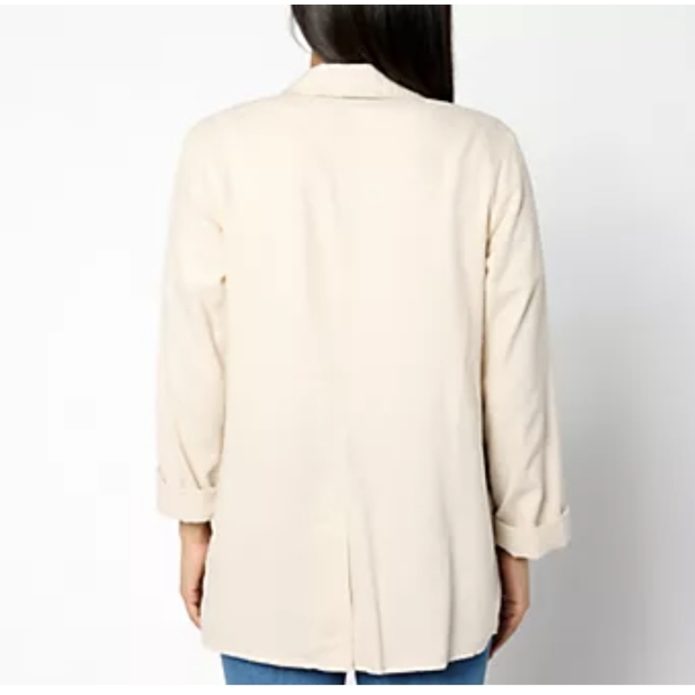 Peace Love World Boheme Relaxed Linen Blend Women's Blazer French Mauve Nwt M - Picture 4 of 8